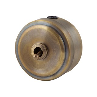 Выключатель тумблерный ретро, Бронза, VINTAGE Metal, М2-11-30 М2-11-30 - фото 10748
