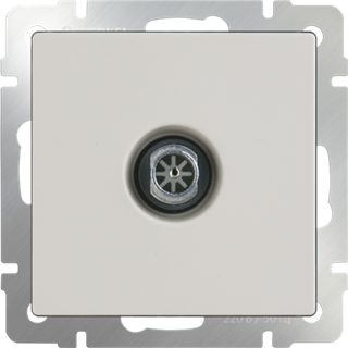 ТВ розетка проходная  (слоновая кость) WL03-TV-2W-ivory W1184003 - фото 10870