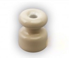 Изолятор фарфоровый Слоновая кость Retrika RI-02205 RI-02205 - фото 11147