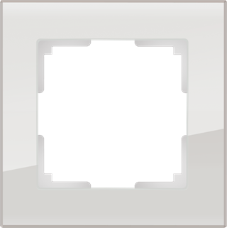 Рамка на 1 пост (дымчатый,стекло) W0011117 W0011117 - фото 12562
