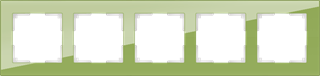 Рамка на 5 постов (фисташковый) WL01-Frame-05 WL01-Frame-05 - фото 12570