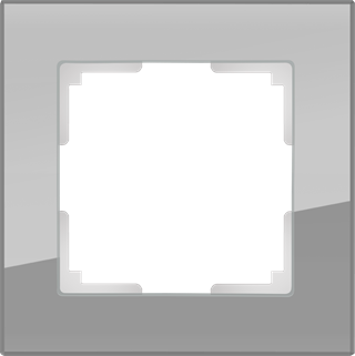 Рамка на 1 пост (серый,стекло) W0011115 W0011115 - фото 12577
