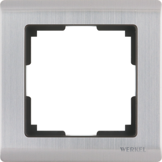 Рамка на 1 пост (глянцевый никель) W0011602 W0011602 - фото 12601