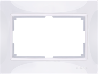 Рамка для двойной розетки (белый, basic) W0082001 W0082001 - фото 12613