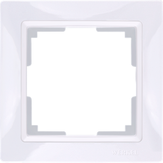 Рамка на 1 пост (белый, basic) W0012001 W0012001 - фото 12614