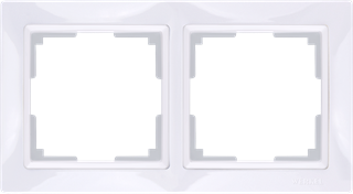 Рамка на 2 поста (белый, basic) W0022001 W0022001 - фото 12615