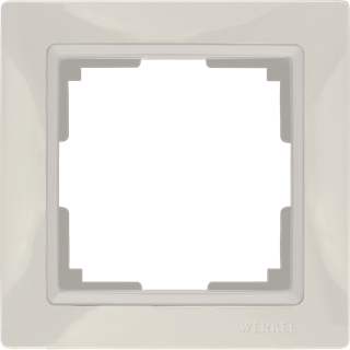 Рамка на 1 пост (слоновая кость, basic) W0012003 W0012003 - фото 12626