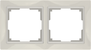 Рамка на 2 поста (слоновая кость, basic) W0022003 W0022003 - фото 12627