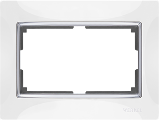 Рамка для двойной розетки (белый) W0081901 W0081901 - фото 12634