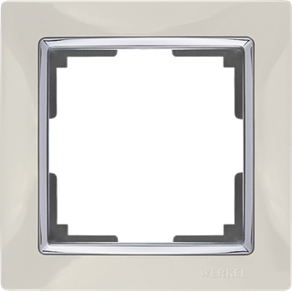 Рамка на 1 пост (слоновая кость) WL03-Frame-01-ivory WL03-Frame-01-ivory - фото 12648