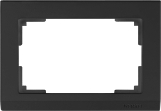 Рамка для двойной розетки (черный) W0081808 W0081808 - фото 12659