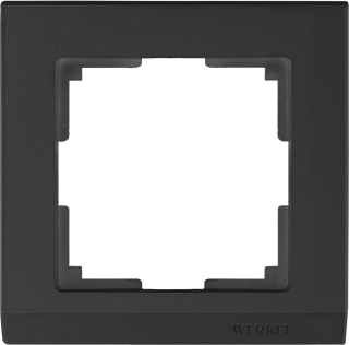 Рамка на 1 пост (черный) W0011808 W0011808 - фото 12660