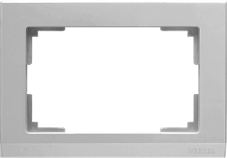 Рамка для двойной розетки (серебряный) W0081806 W0081806 - фото 12666
