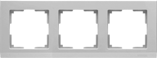 Рамка на 3 поста (серебряный) W0031806 W0031806 - фото 12670