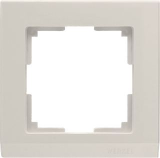Рамка на 1 пост (слоновая кость) W0011803 W0011803 - фото 12673