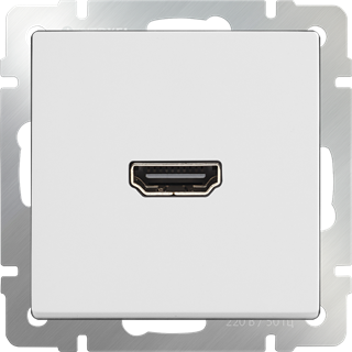 Розетка HDMI (белый) W1186001 W1186001 - фото 12715