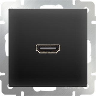 Розетка HDMI (черный матовый) W1186008 W1186008 - фото 12791