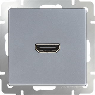 Розетка HDMI (серебряный)  WL06-60-11 WL06-60-11 - фото 12943