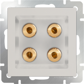 Акустическая розетка (слоновая кость) WL03-AUDIOx4 ivory WL03-AUDIOx4 ivory - фото 12989