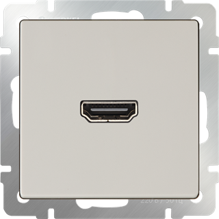 Розетка HDMI (слоновая кость) WL03-60-11 WL03-60-11 - фото 12999