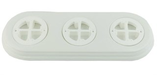 Подложка керамическая 3х-местн., белый, Арбат Interior Electric ПКА.3.01 ПКА.3.01 - фото 13304
