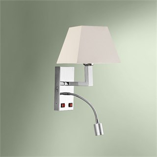 Бра с абажуром и светодиодной подсветкой   160К-502/15851 L КАМЕЛОТ 160К-502-15851L - фото 14239