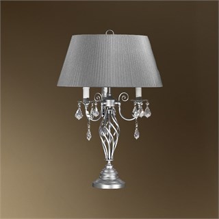 Настольная лампа с абажуром и хрусталем 44-54/13654/3 ШАЛЕ АБЕЛЬ 44-54-13654-3 - фото 14451