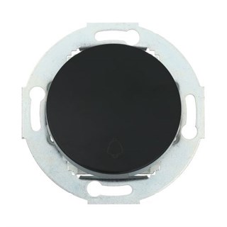 Выключатель-кнопка одноклавишный 10А, 250В (черный)  LK STUDIO Vintage 880508-1 880508-1 - фото 14756