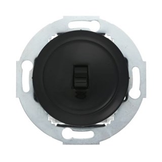 Ретро выключатель 1-рычажковый 10А, 250В (черный)  Vintage LK STUDIO 880808-1 880808-1 - фото 14804