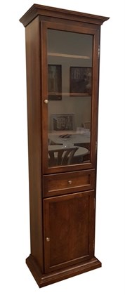 Шкаф-витрина из массива березы Граф Нулин-1 "Орех"  TADORNA 157/А 157/А Орех - фото 14927