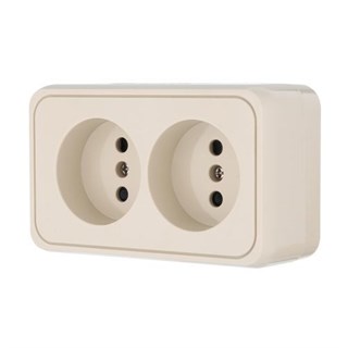 РОЗЕТКА ДВОЙНАЯ без З/К С ЗАЩИТНЫМИ ШТОРКАМИ STANDARD LK STUDIO 813601 813601 - фото 15307