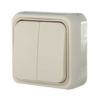 Выключатель дыухклавишный STANDART LK STUDIO 811101 811101 - фото 15339