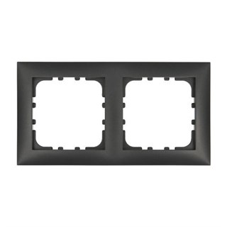 Рамка пластиковая 2-постовая черная LK60 LK STUDIO 864208 864208 - фото 15706