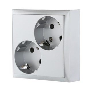 Розетка двойная с з/к с защитными шторками (серебро) LK80 LK STUDIO 843503 843503 - фото 15890