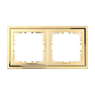 Рамка пластиковая 2-постовая золото Classic LK80 LK STUDIO 894216 894216 - фото 15974