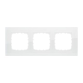 Рамка натуральное стекло 3-постовая (белый) LK80 LK STUDIO 844313 844313 - фото 15985