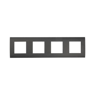 Рамка пластиковая 4-постовая (черный бархат) LK45 LK STUDIO 854408 854408 - фото 17544