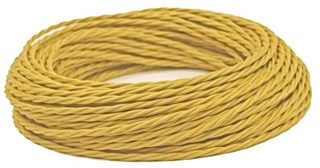 Ретро провод витой (50м) Песочное Золото Interior Wire Twist Магус ТМ ПВР-156-50м ПВР-156-50м - фото 21406