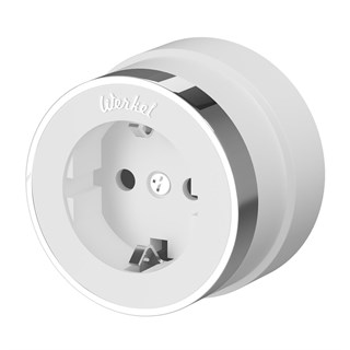 Розетка с заземлением Werkel (белый матовый/хром) W5871050 W5871050 - фото 21527