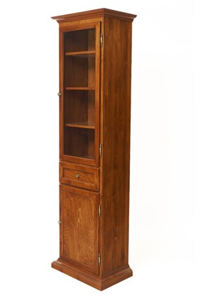 Шкаф-витрина из массива березы Граф Нулин-1 " Испанский Орех"  TADORNA 157/А 157/А Испанский орех - фото 21616