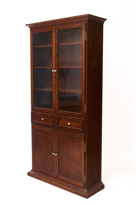 Шкаф-витрина из массива березы Граф Нулин-3 "Орех" TADORNA 257/А 257/А орех - фото 21624