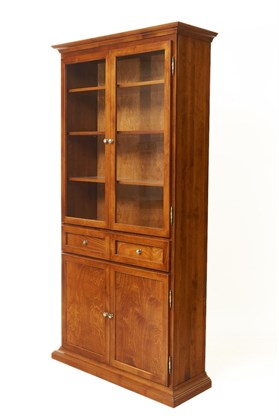 Шкаф-витрина из массива березы Граф Нулин-3 "Испанский орех" TADORNA 257/А 257/А Испанский Орех - фото 21626