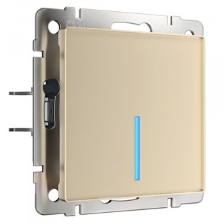 Сенсорный выключатель одноклавишный с функцией Wi-Fi (шампань) W4510611 W4510611 - фото 21723
