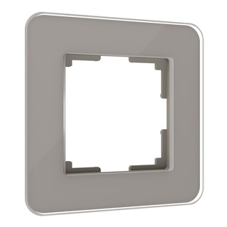 Рамка из стекла на 1 пост Elite дымчатый W0012417 W0012417 - фото 22026
