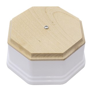 Коробка распределительная ретро, пластиковая, белая, фигурная, Salvador, PL.BOX.2WT.NK PL.BOX.2WT.NK - фото 22254
