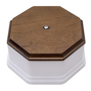 Коробка распределительная ретро, пластиковая, белая, фигурная, Salvador, PL.BOX.2WT.DK PL.BOX.2WT.DK - фото 22260
