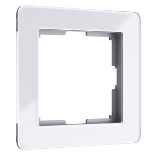 Рамка на 1 пост Acrylic (белый) W0012701 W0012701 - фото 22683