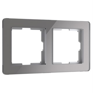 Рамка на 2 поста Acrylic (графит) W0022704 W0022704 - фото 22717