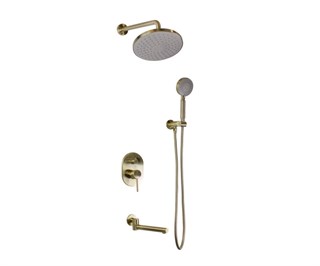 14582BR Душевой комплект встраиваемый SCANDI бронза, Bronze de Luxe 14582BR - фото 23326