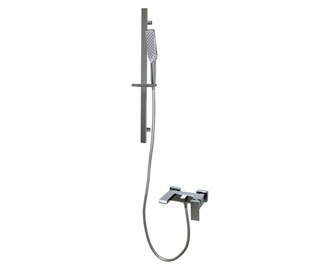 STB980 Смеситель для ванны с коротким изливом SIMPLE (штанга в комплекте) хром, Bronze de Luxe STB980 - фото 24036